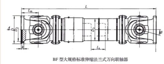 BF型大規(guī)格標準伸縮法蘭式萬向聯(lián)軸器