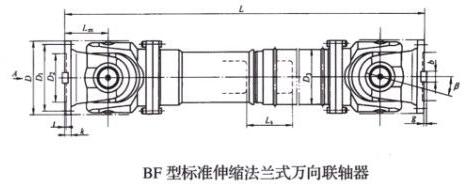 BF型標準伸縮法蘭式萬向聯(lián)軸器